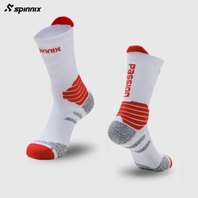 Tất thể thao Spinnix Passion trắng đỏ