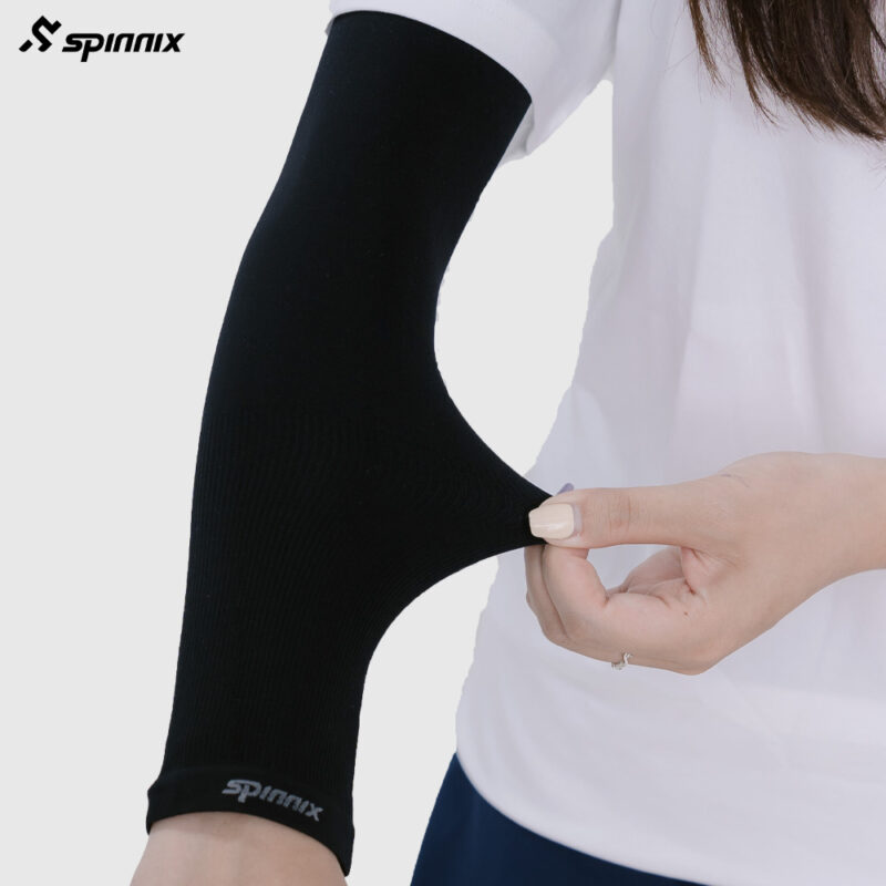 Ống tay thể thao Spinnix Coolfit đen