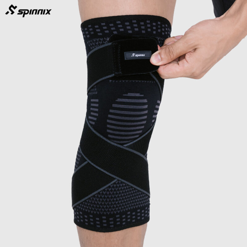Bó gối Spinnix Virex đen