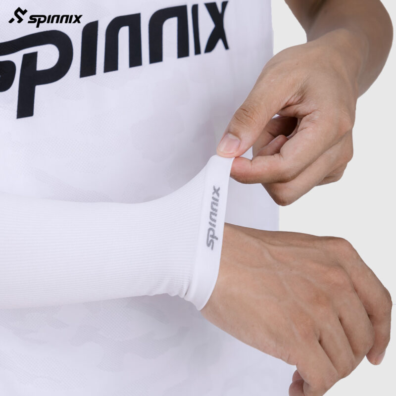 Ống tay thể thao Spinnix Coolfit trắng