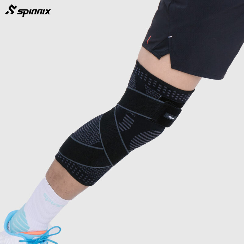 Bó gối Spinnix Virex đen