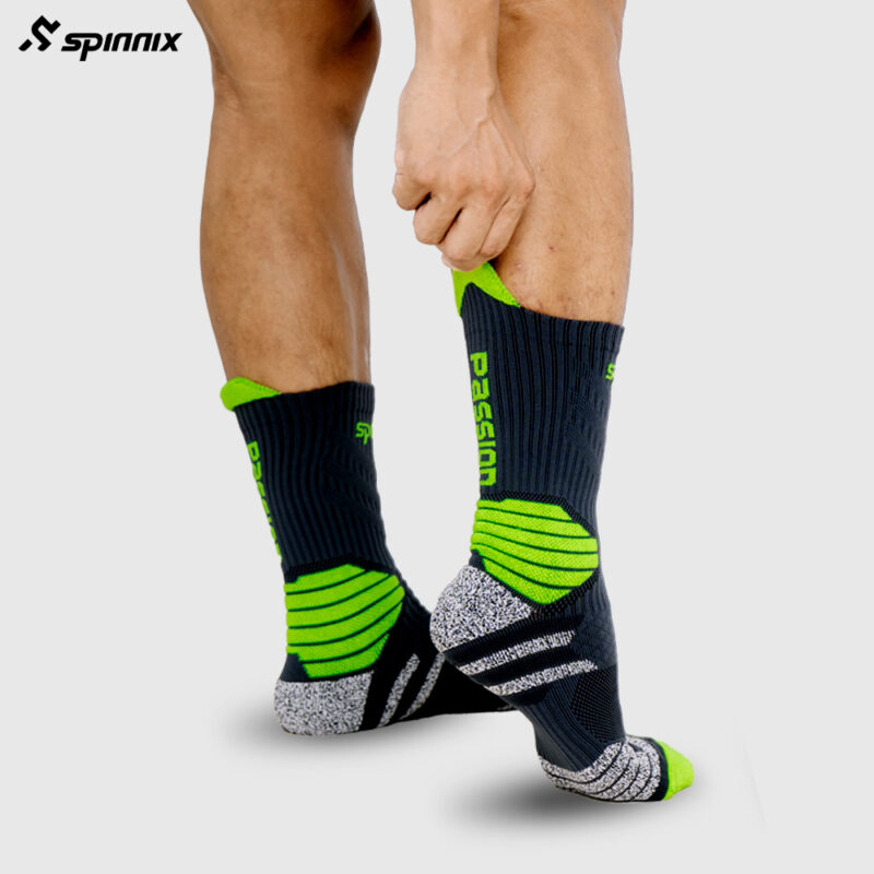 Tất thể thao Spinnix Passion xám xanh