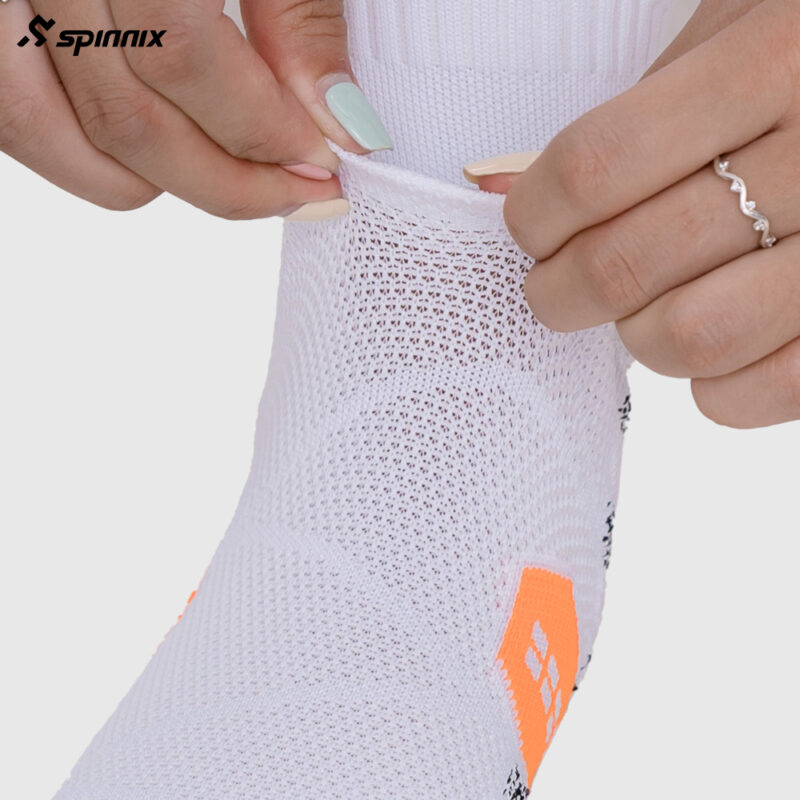 Tất thể thao Spinnix ProX trắng cam
