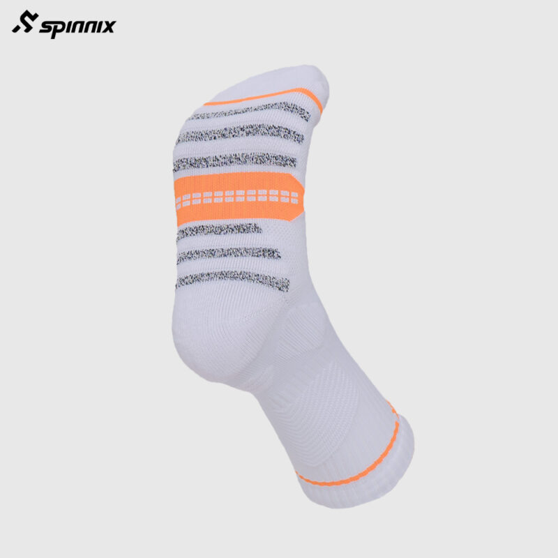 Tất thể thao Spinnix ProX trắng cam