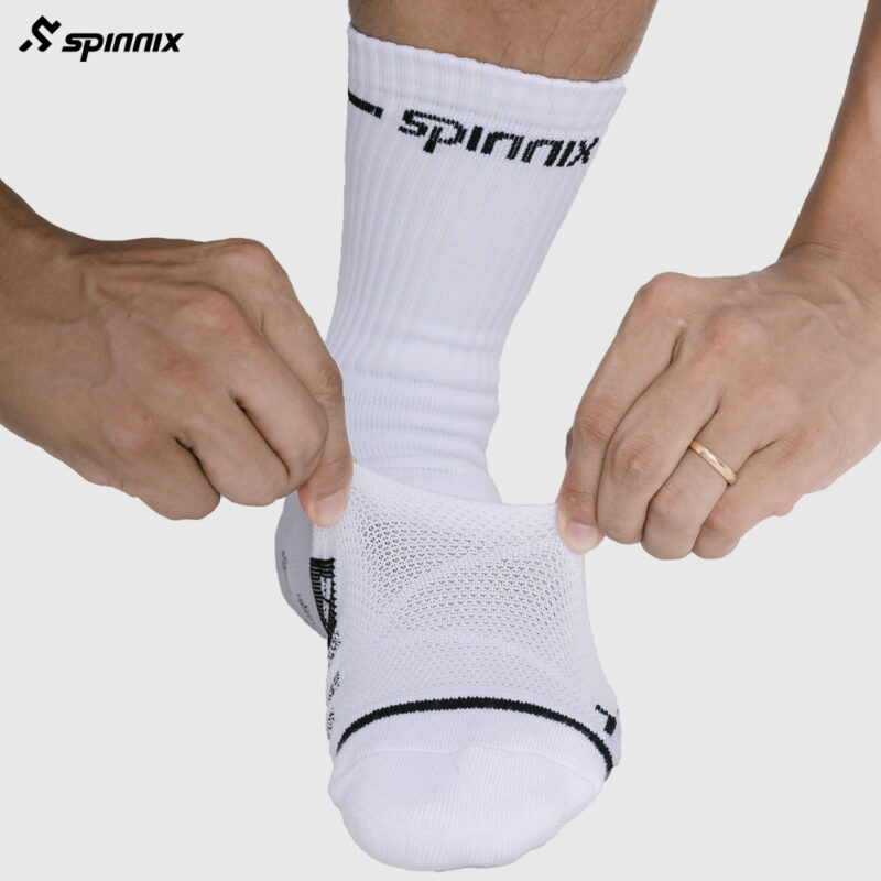 Tất thể thao Spinnix ProX trắng cam