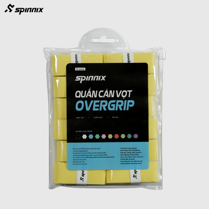 Quấn cán vợt Spinnix overgrip vàng Quấn cán vợt Spinnix overgrip vàng