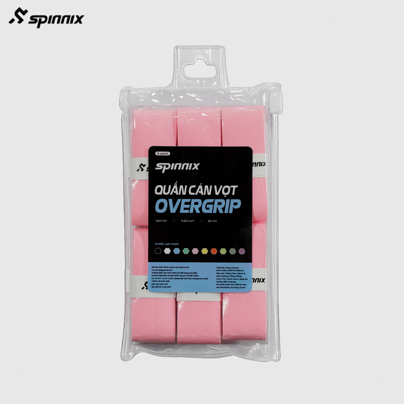 Quấn cán vợt Spinnix overgrip hồng Quấn cán vợt Spinnix overgrip hồng