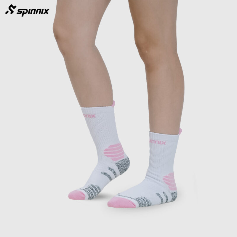 Tất thể thao Spinnix Passion trắng hồng