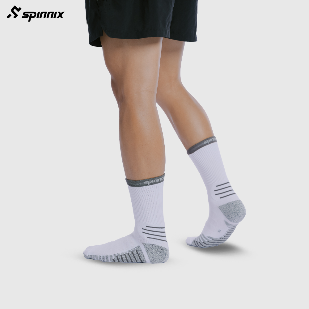 Tất thể thao Spinnix Champion trắng xám Tất thể thao Spinnix Champion trắng xám