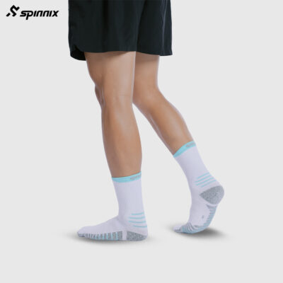 Tất thể thao Spinnix Champion trắng xanh