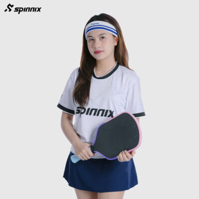 Băng đô thể thao Spinnix Snow trắng xanh