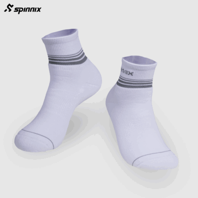 Tất thể thao Spinnix Snow trắng xám