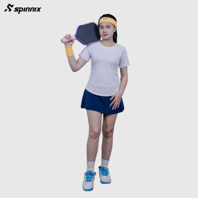 Tất thể thao Spinnix Snow trắng vàng