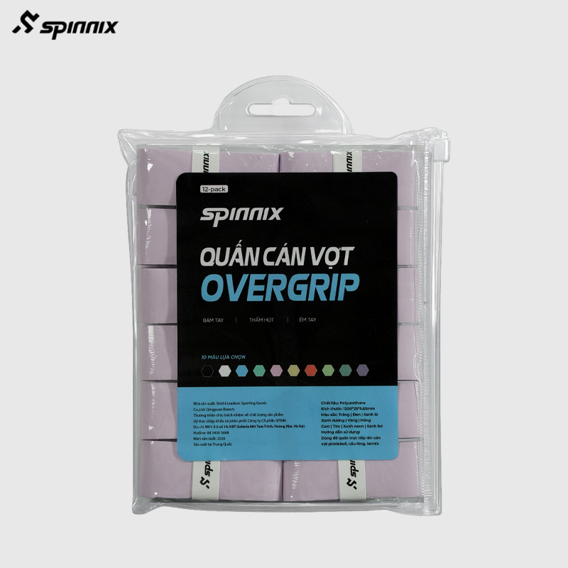 Quấn cán vợt Spinnix overgrip tím Quấn cán vợt Spinnix overgrip tím