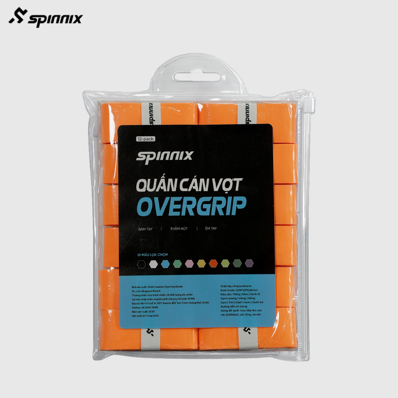 Quấn cán vợt Spinnix overgrip cam Quấn cán vợt Spinnix overgrip cam